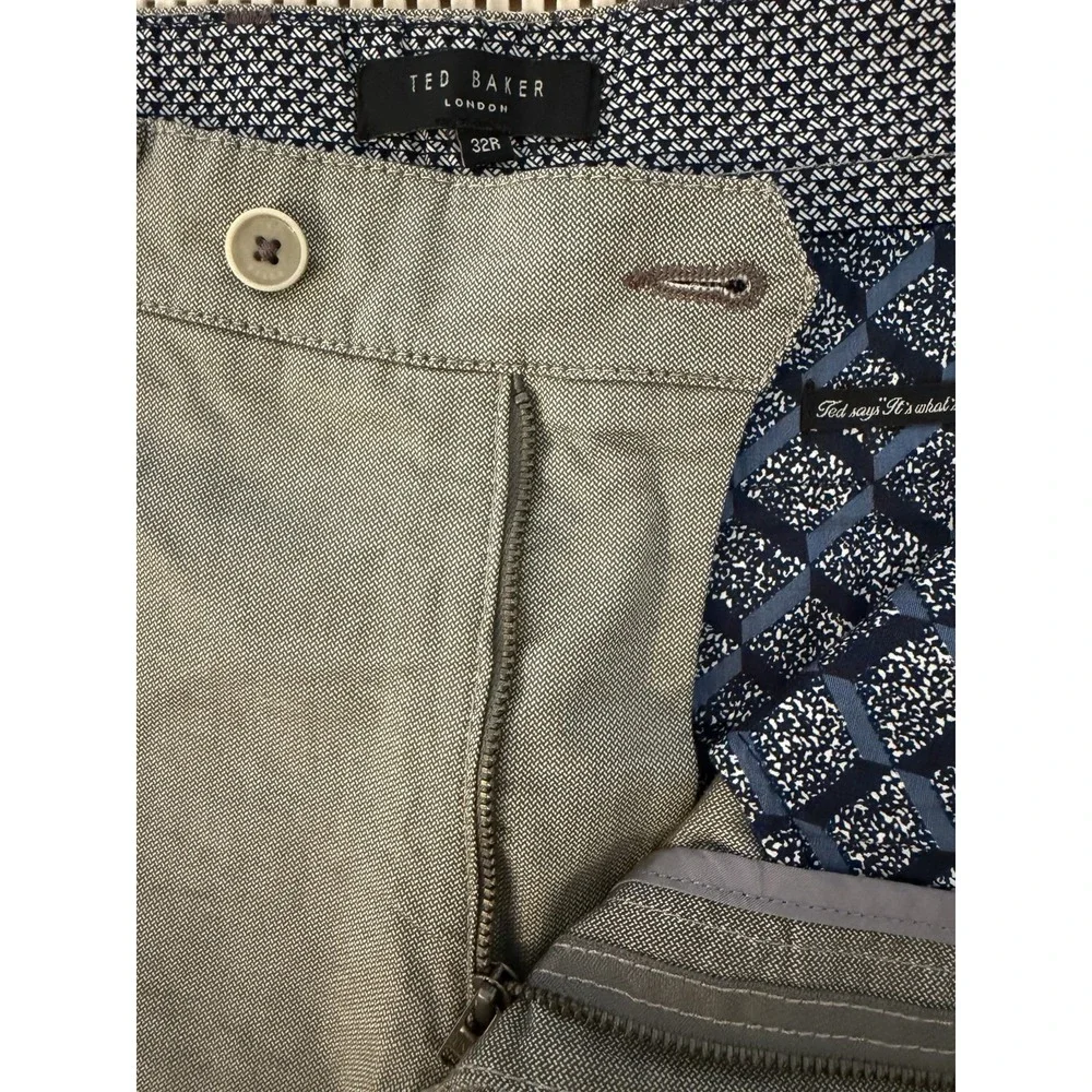 Ted Baker Mens Casual Golf Chino Stretch Shorts Size 32 Flat Front 19 In Length
